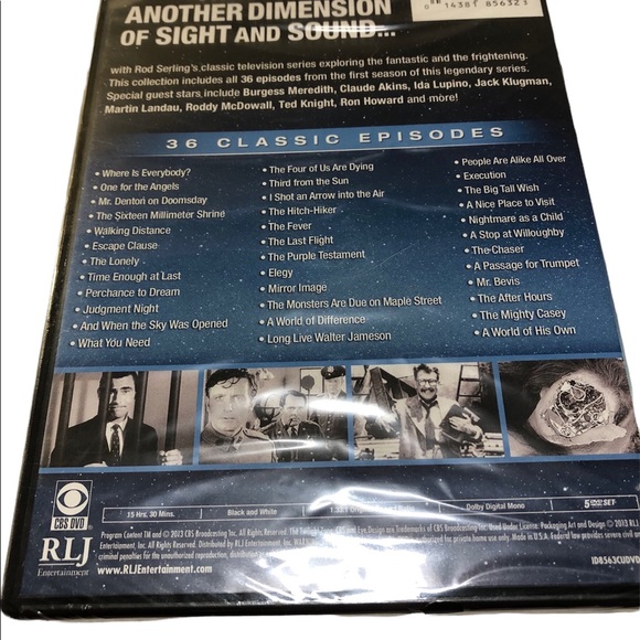 The Twilight Zone The Complete First Season sealed 2013 DVD set - Picture 5 of 5